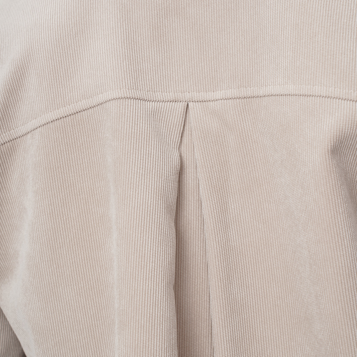 Damen Cord-Hemdbluse mit gerundetem Saum
