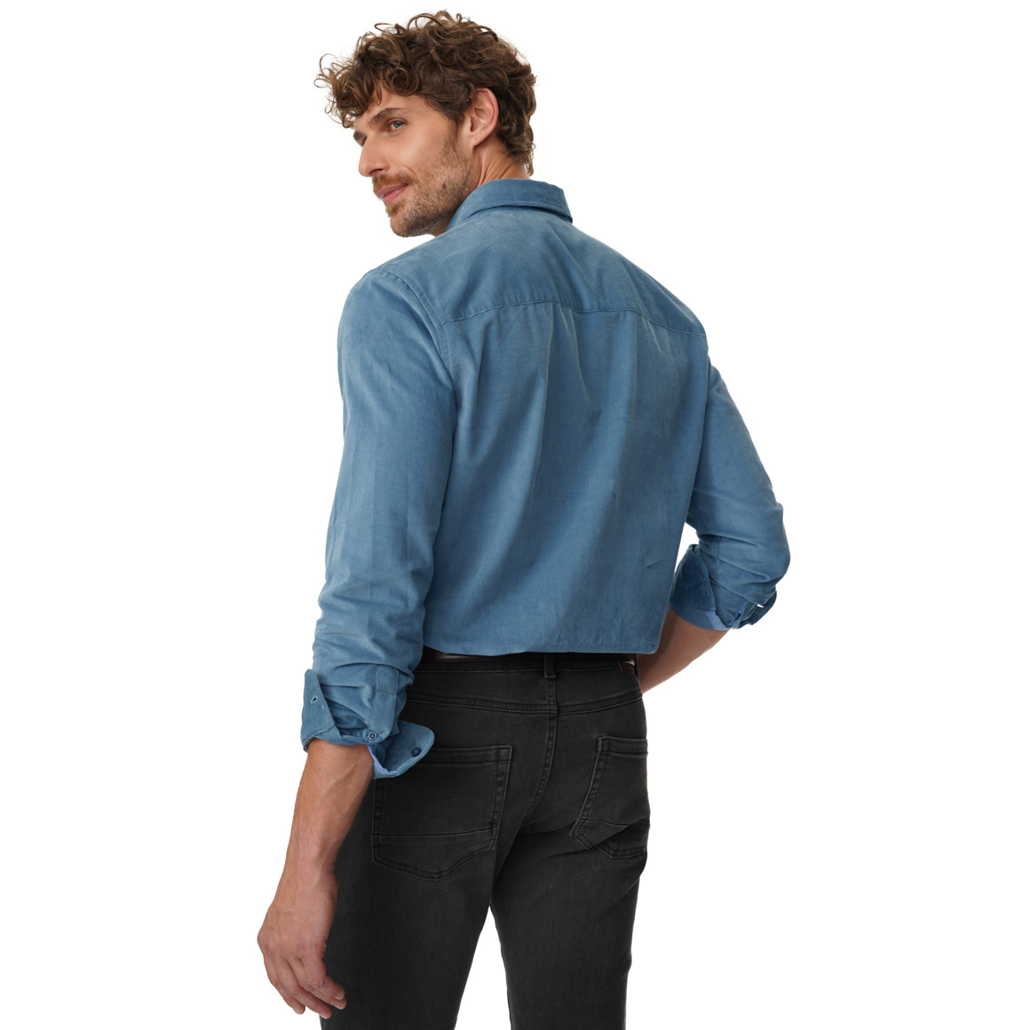 Herren Cordhemd in Regular Fit