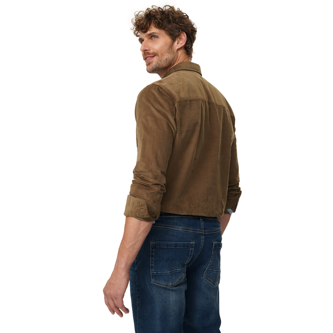 Herren Cordhemd in Regular Fit