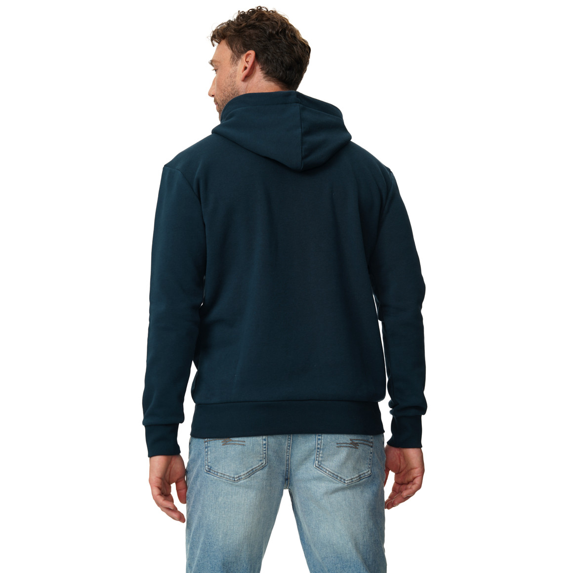 Herenhoodie met collegeprint 