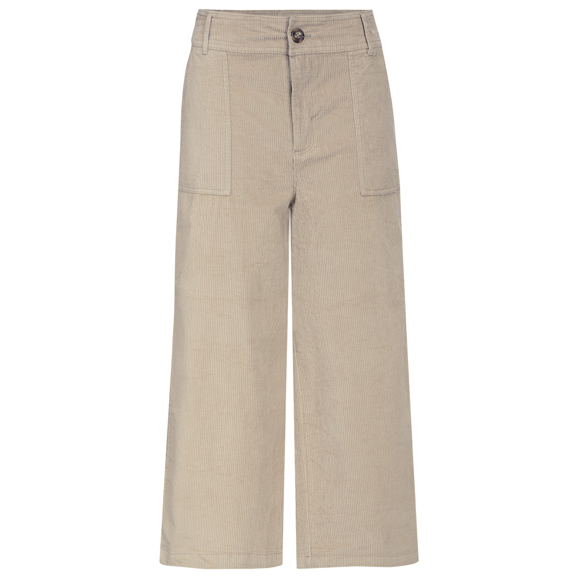 Damen Cord-Culotte mit breitem Bund