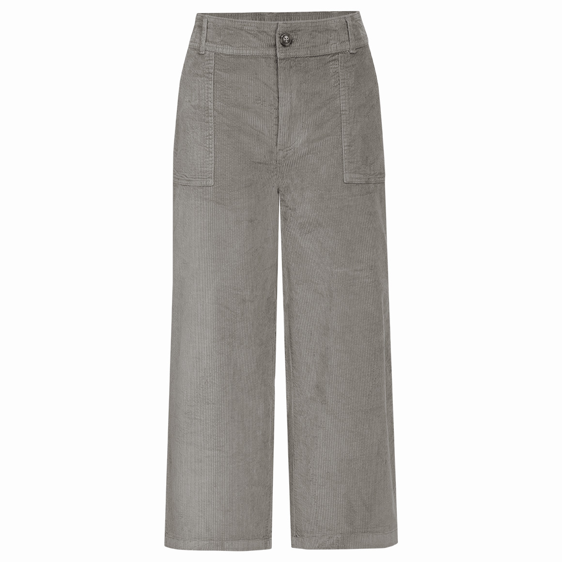 Damen Cord-Culotte mit breitem Bund