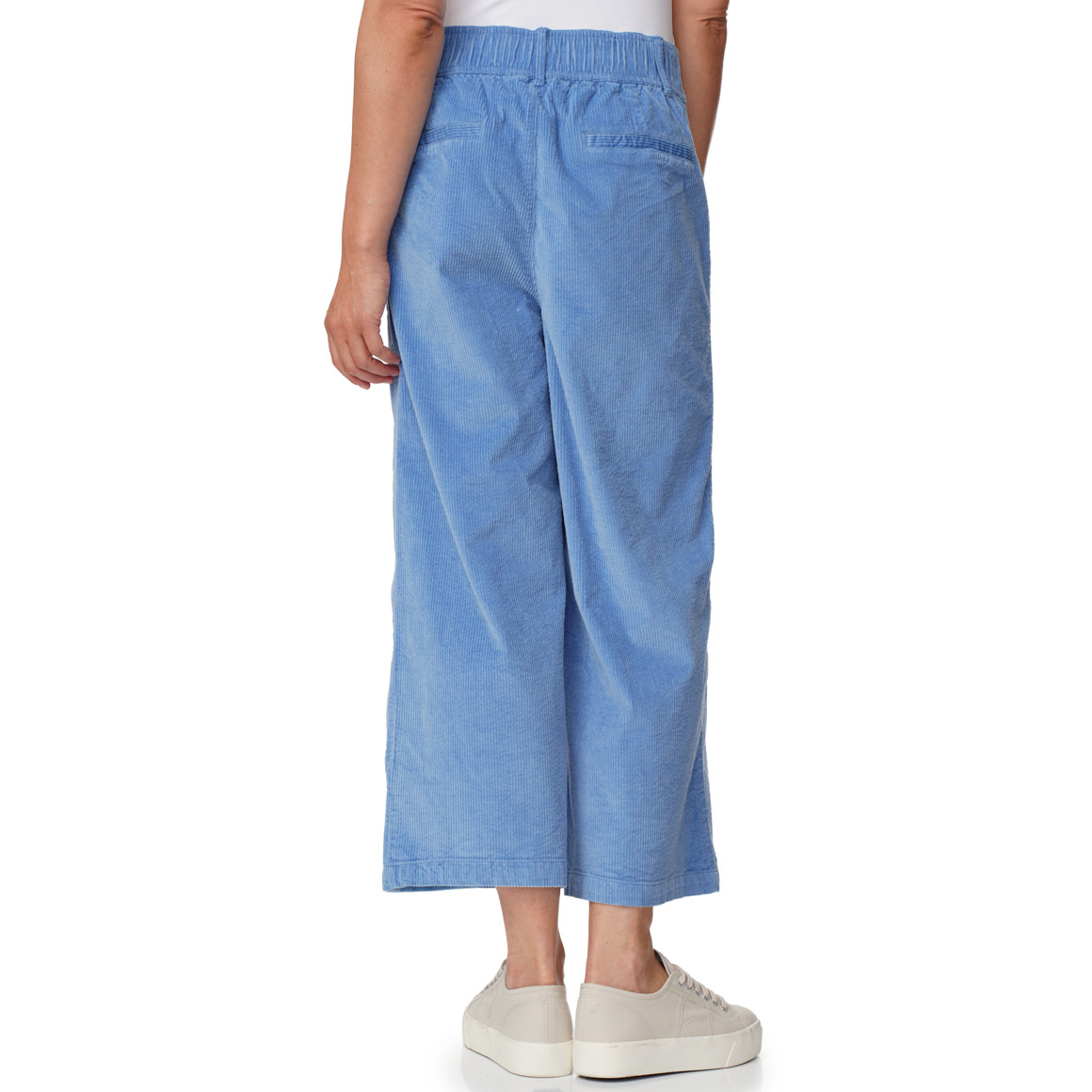 Damen Cord-Culotte mit breitem Bund