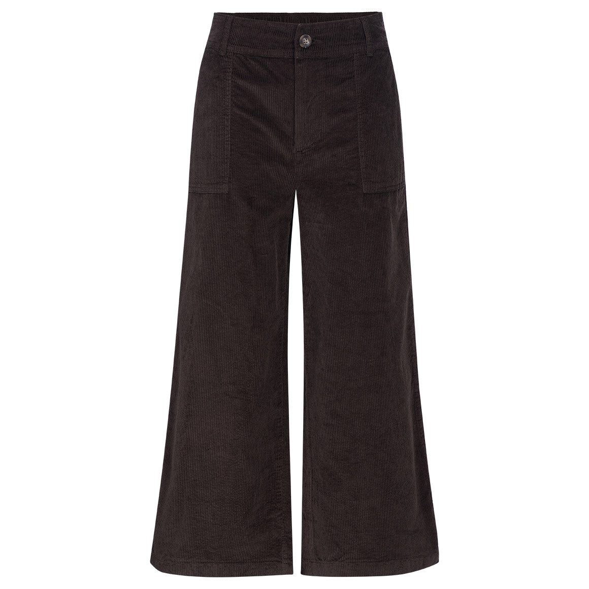 Damen Cord-Culotte mit breitem Bund