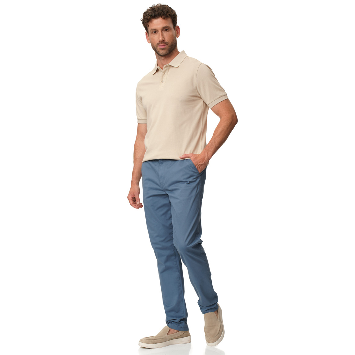 Herren Poloshirt in Piqué-Struktur