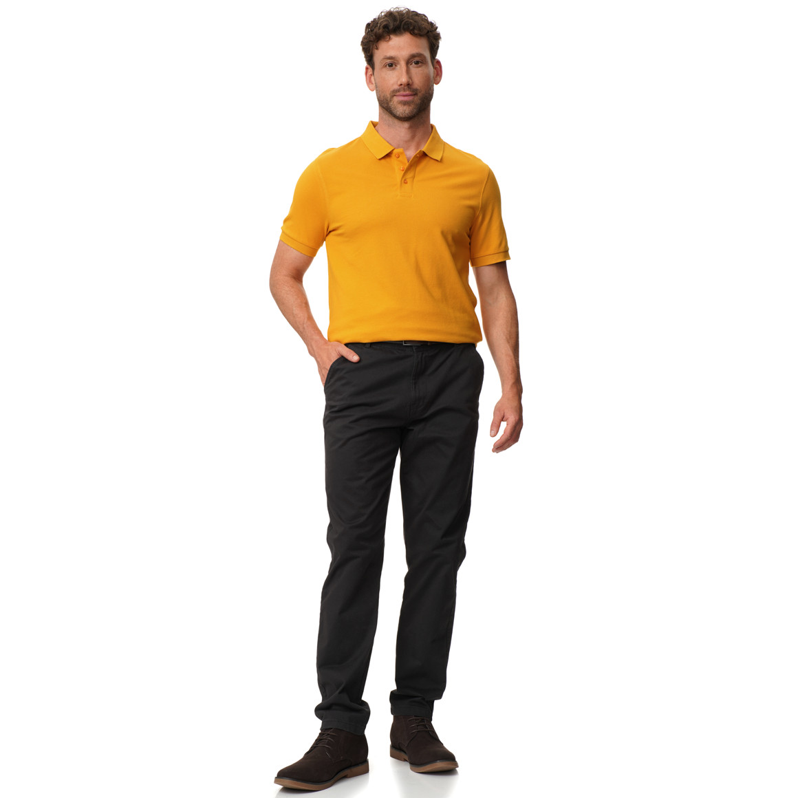 Herren Poloshirt in Piqué-Struktur