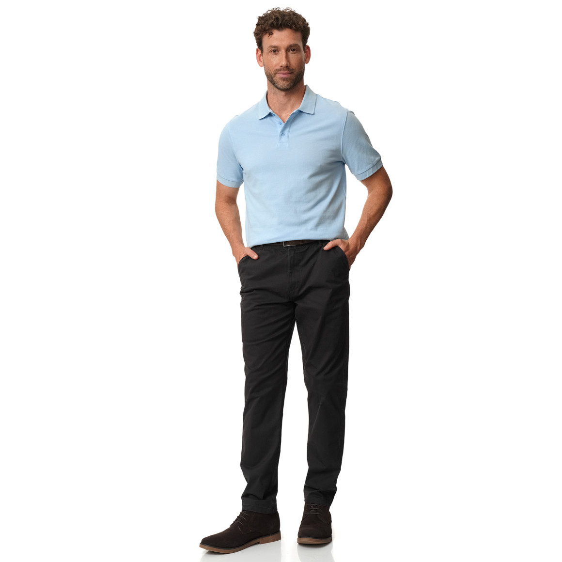 Herren Poloshirt in Piqué-Struktur
