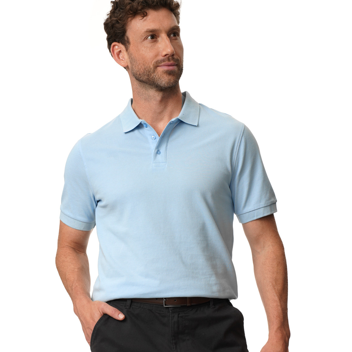 Herren Poloshirt in Piqué-Struktur