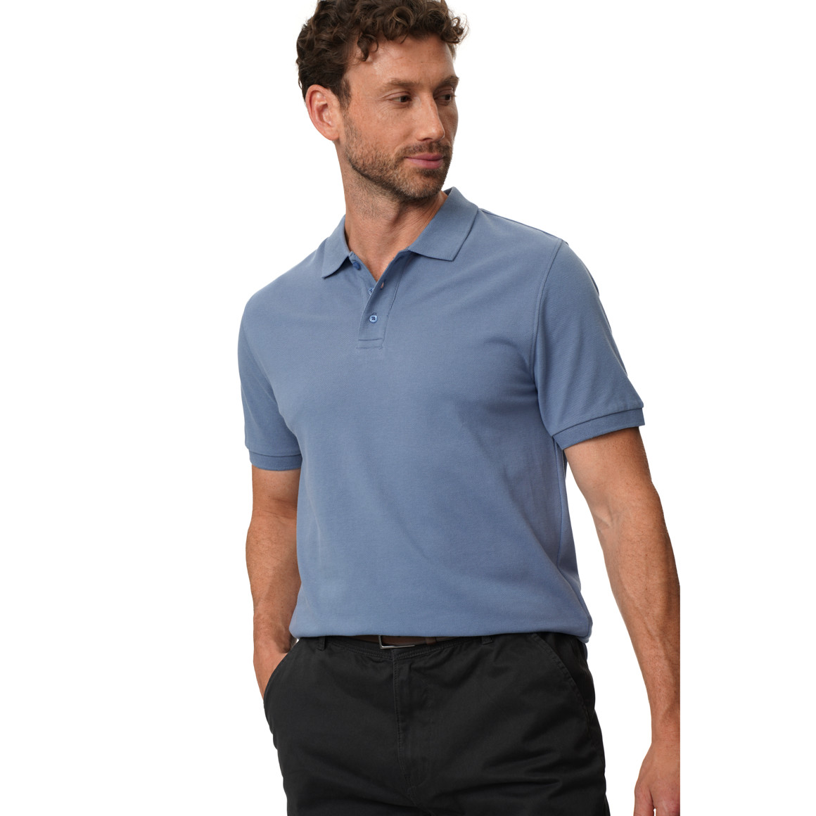 Herren Poloshirt in Piqué-Struktur