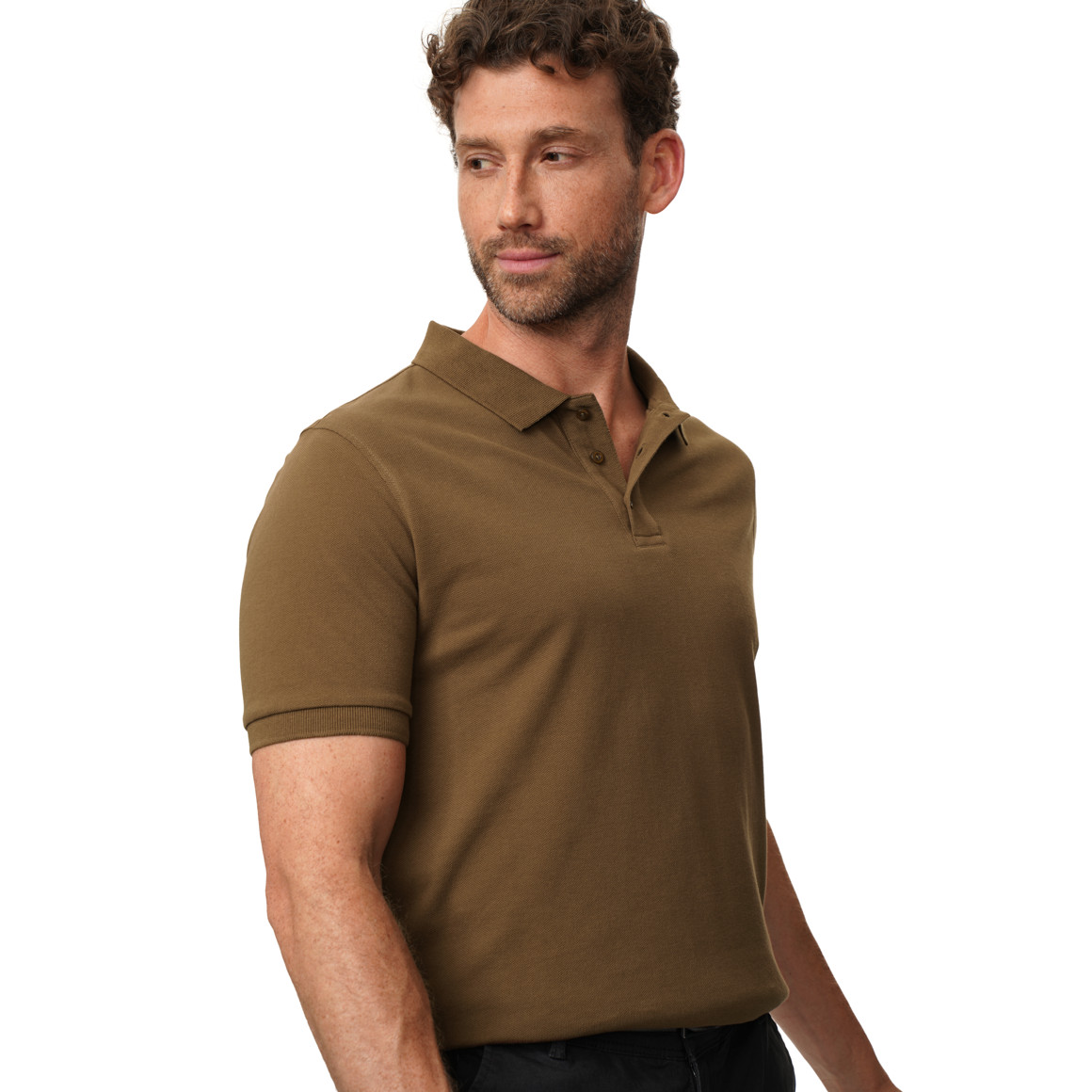 Herren Poloshirt in Piqué-Struktur