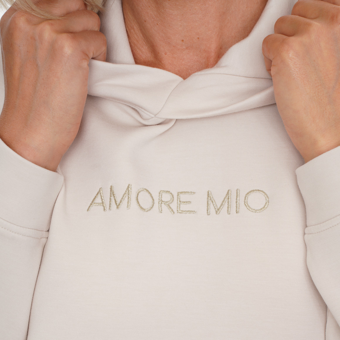 Damen Modal-Hoodie mit Stickerei