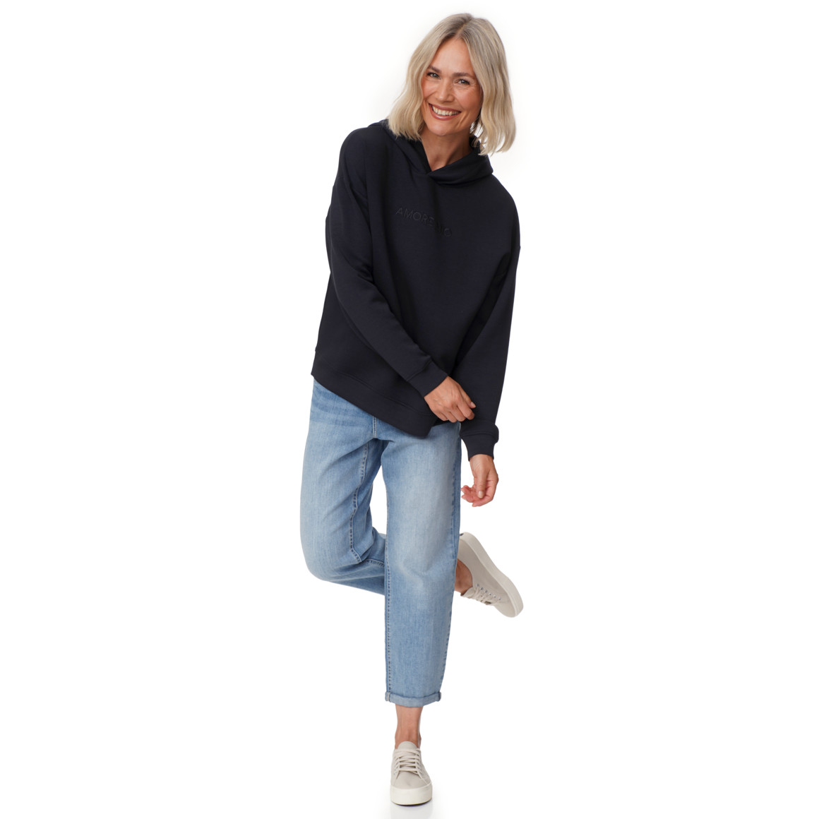 Damen Modal-Hoodie mit Stickerei