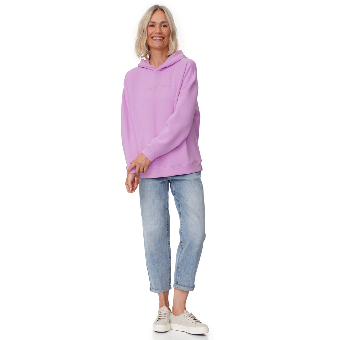 Damen Modal-Hoodie mit Stickerei