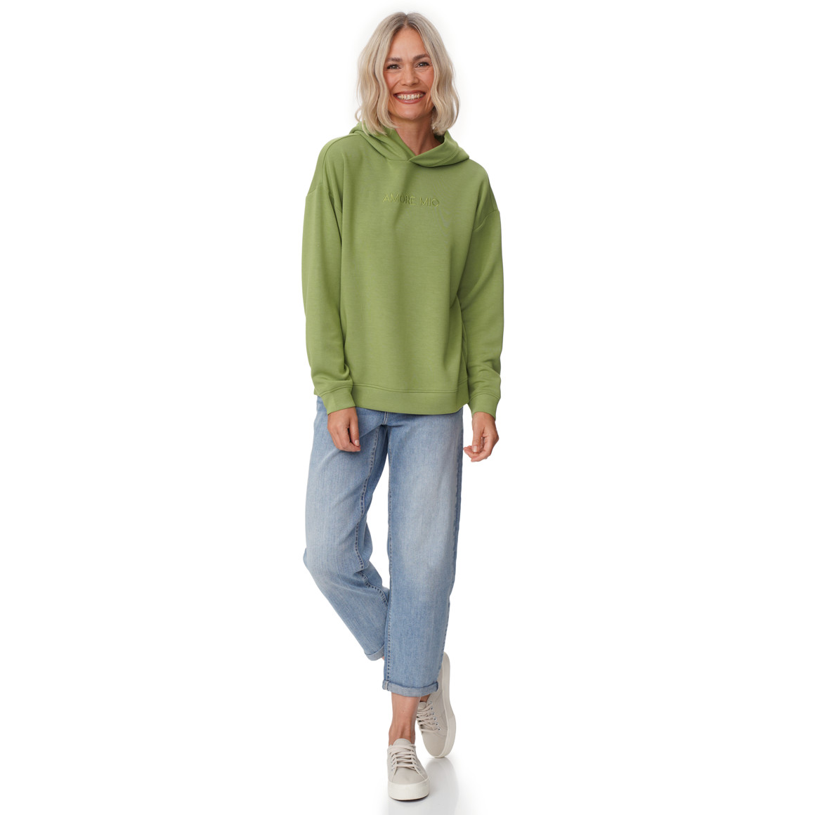 Damen Modal-Hoodie mit Stickerei