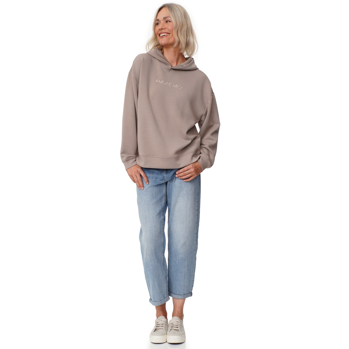 Damen Modal-Hoodie mit Stickerei