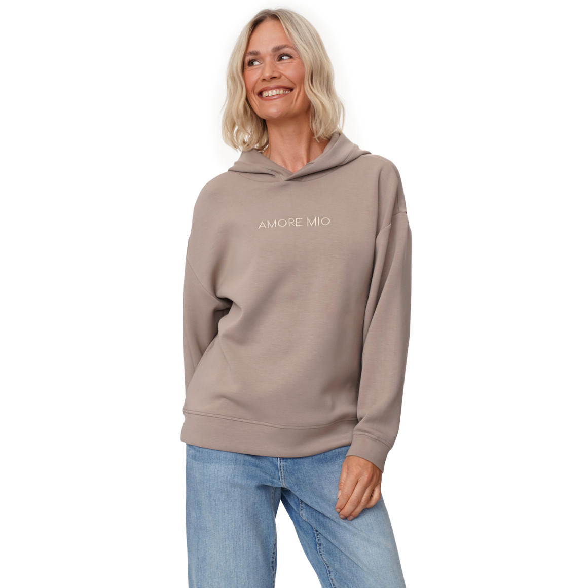 Damen Modal-Hoodie mit Stickerei