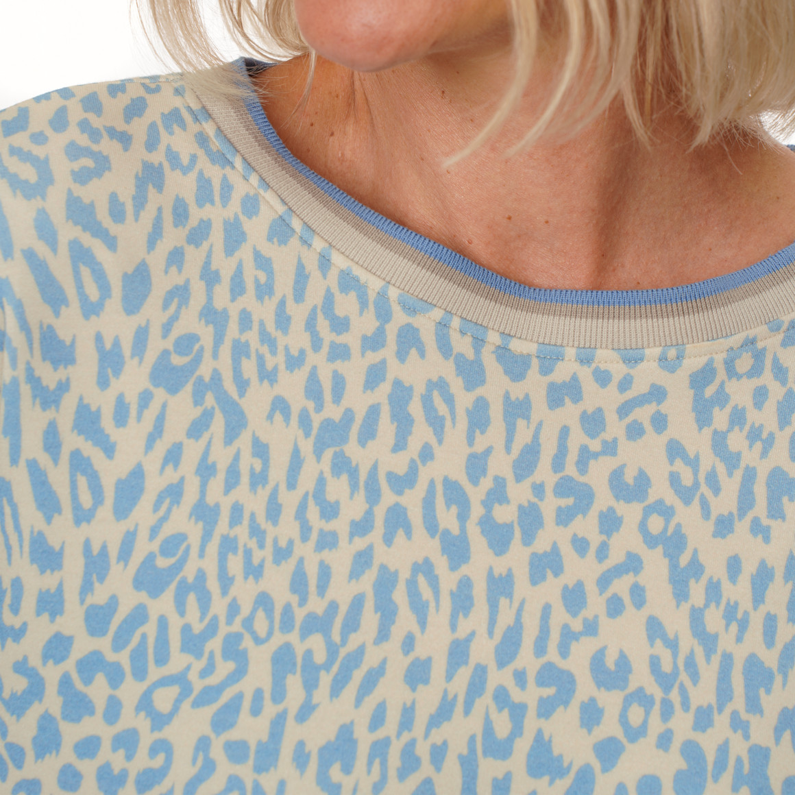 Damen Modalshirt mit Animal-Print