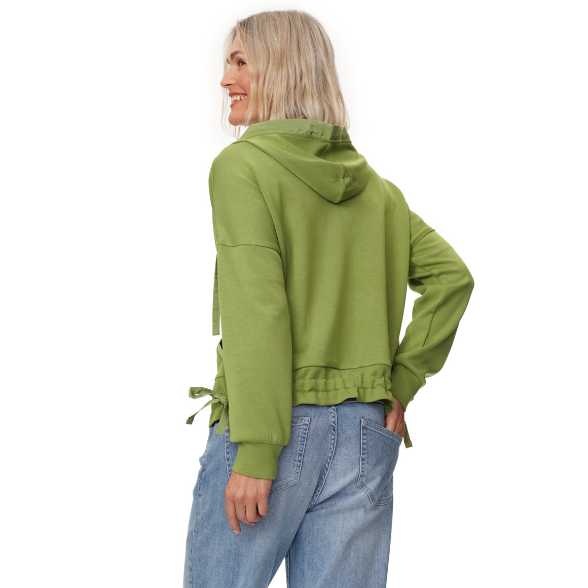 Damen Modal-Jacke mit Kapuze