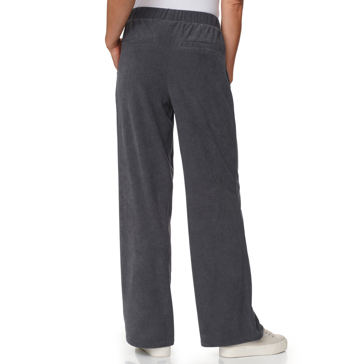 Damen Cordhose mit weitem Bein