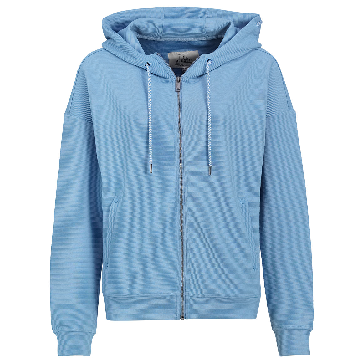 Damen Sweatjacke mit Rippstruktur