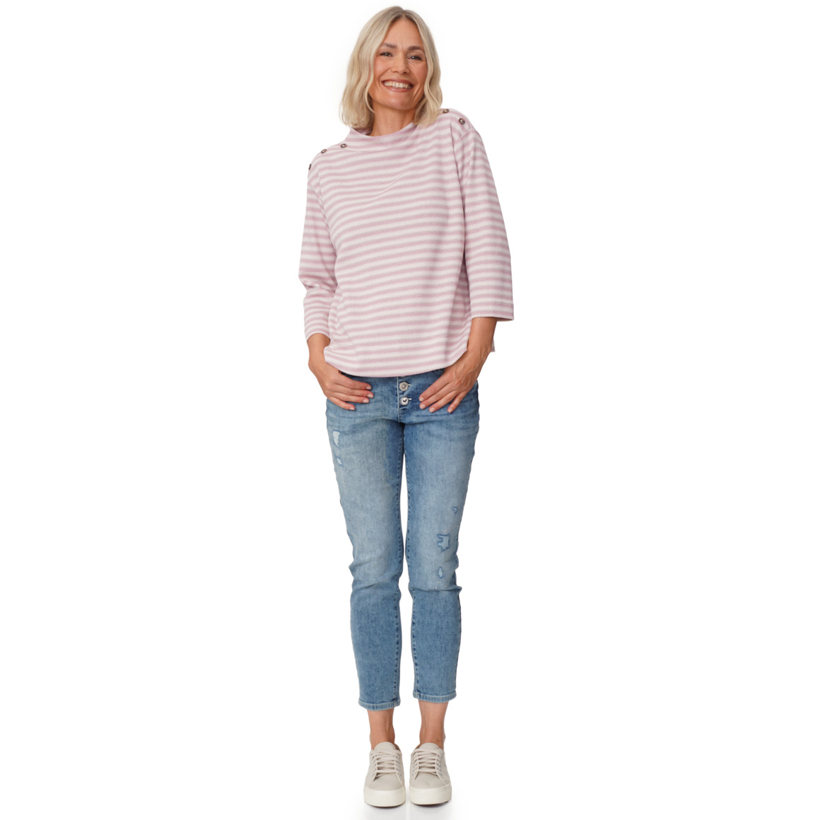 Damen Pullover mit Stehkragen