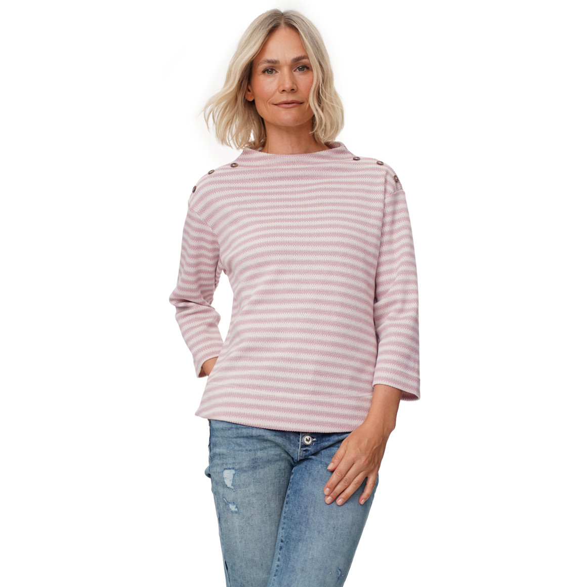 Damen Pullover mit Stehkragen