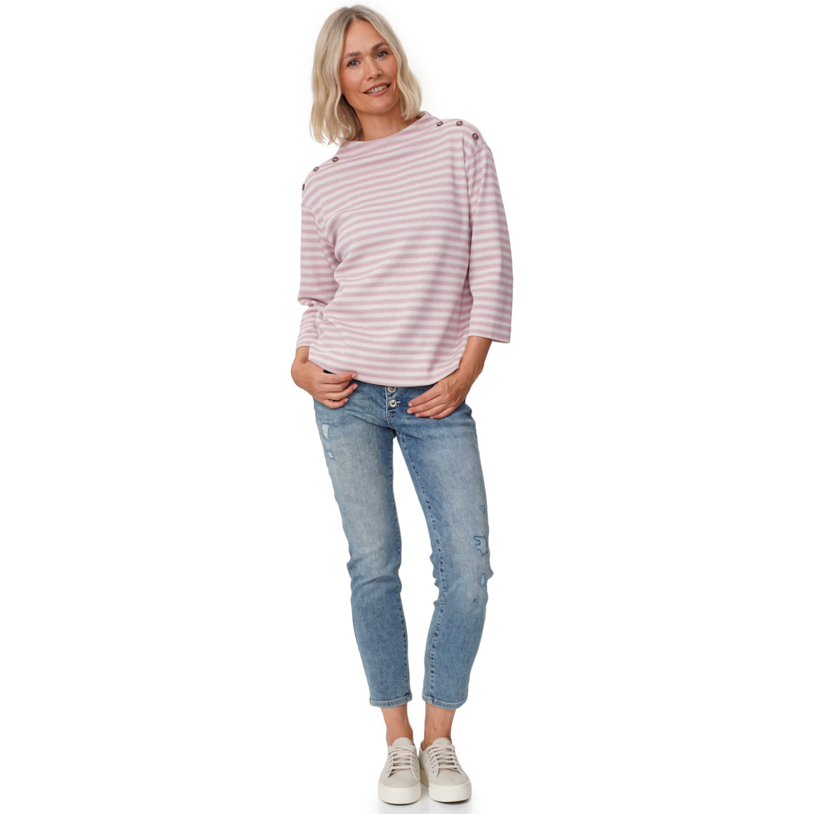 Damen Pullover mit Stehkragen
