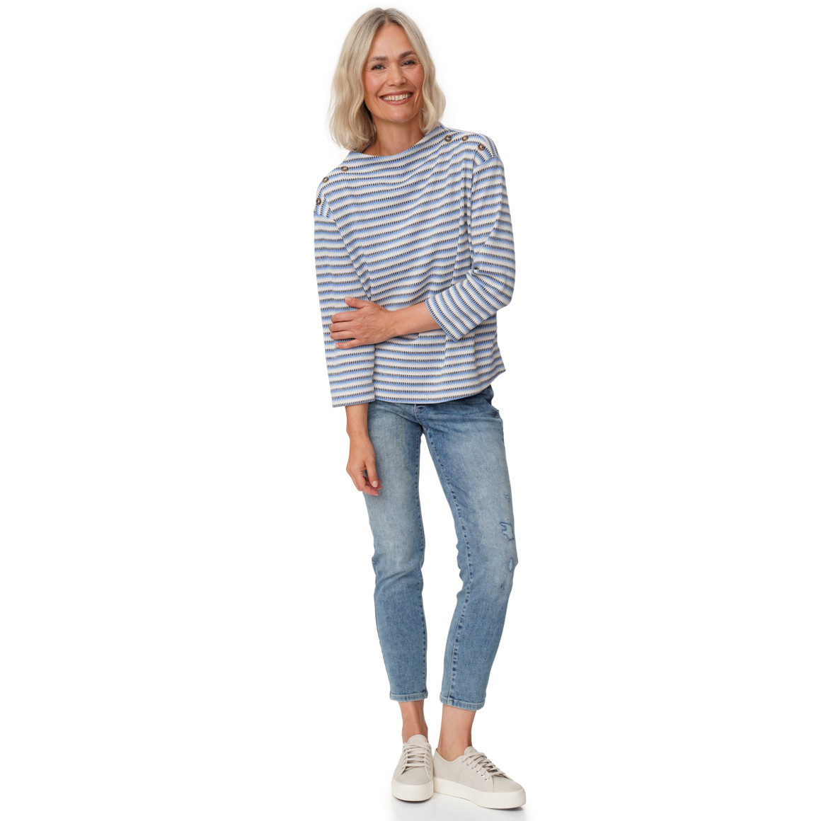 Damen Pullover mit Stehkragen