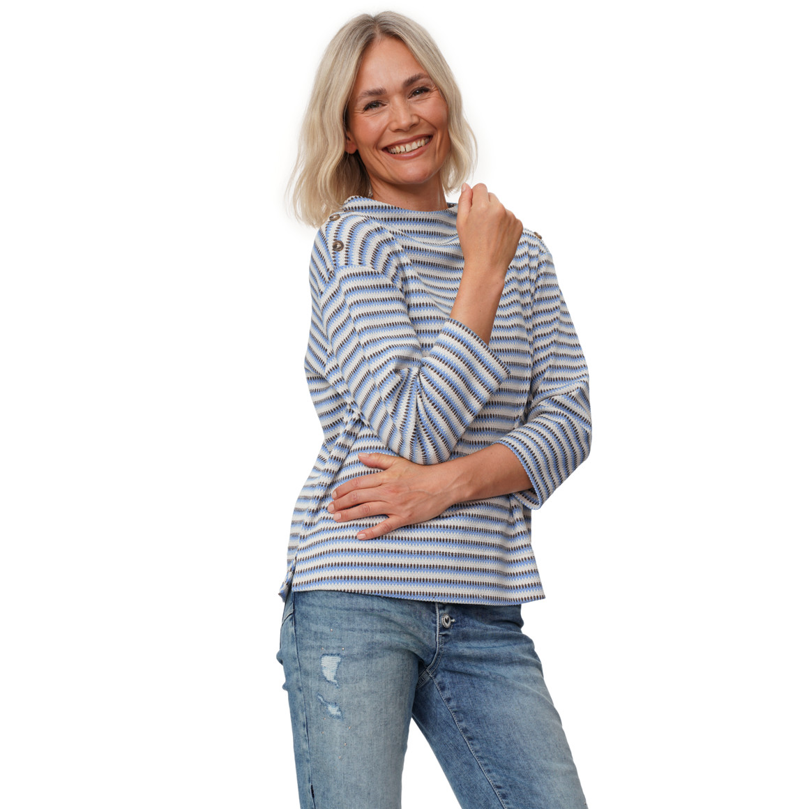 Damen Pullover mit Stehkragen