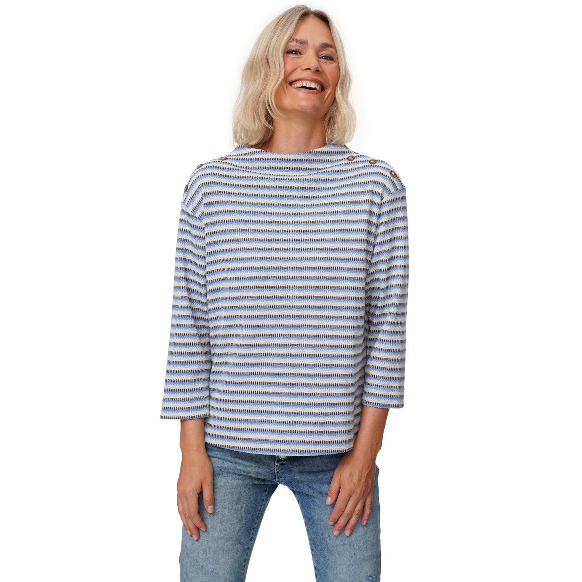 Damen Pullover mit Stehkragen
