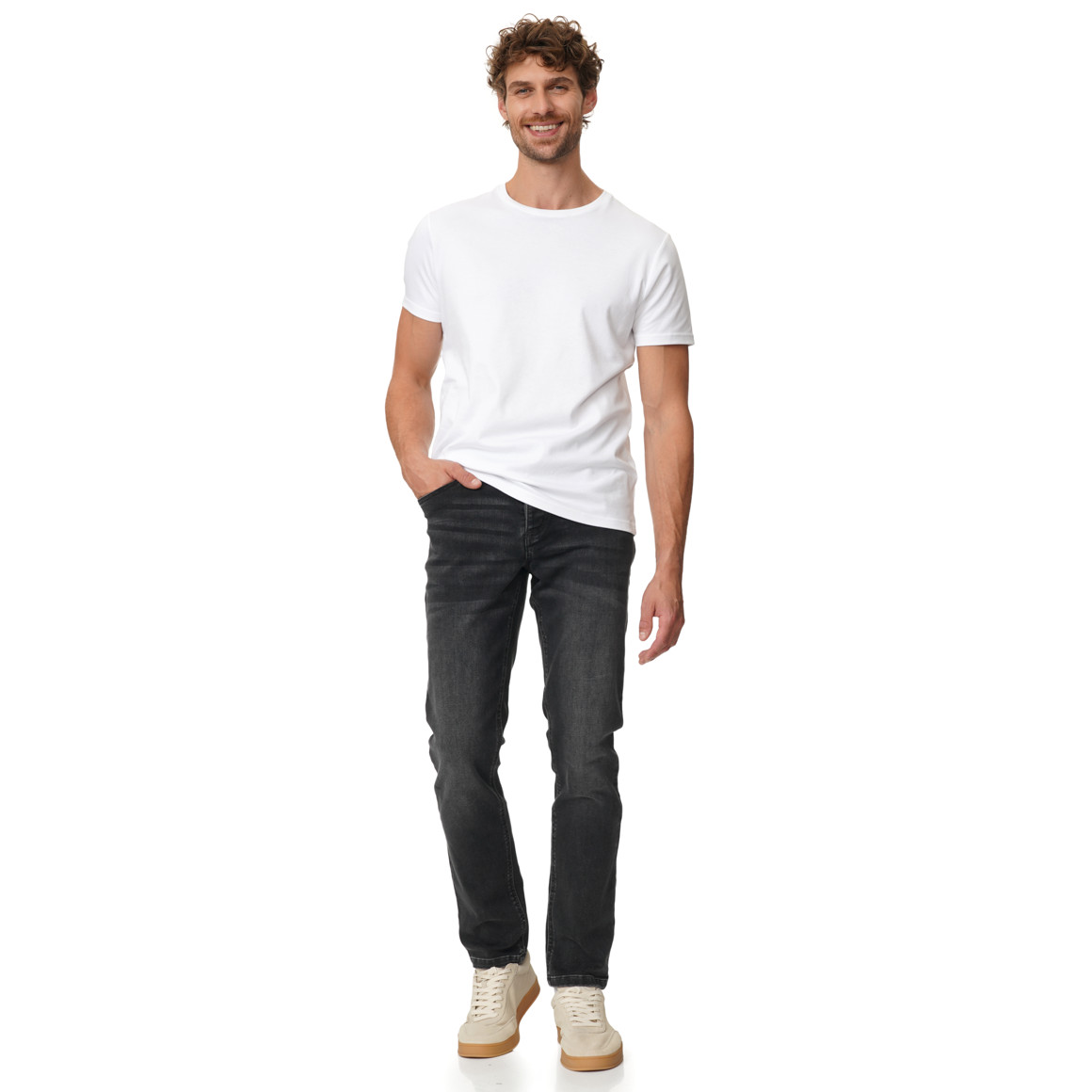 Herren Slim-Jeans in Denim-Optik