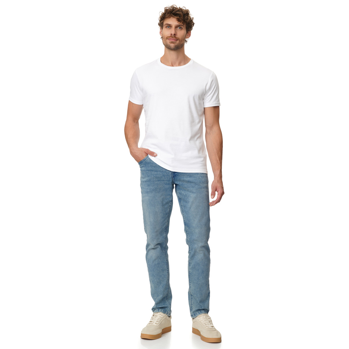 Herren Slim-Jeans in Denim-Optik