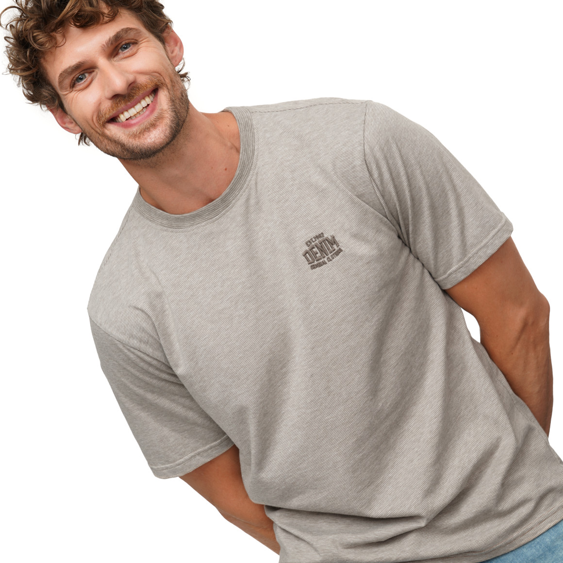 Herren T-Shirt mit Stickerei