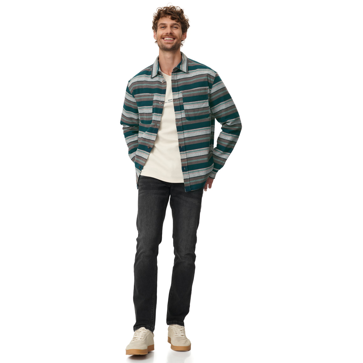 Herren Hemd mit Streifen