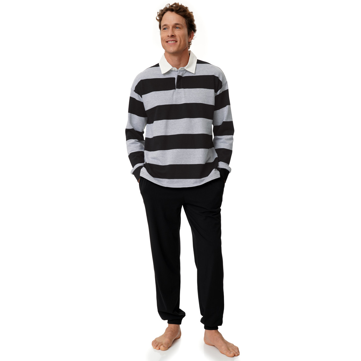 Herren Loungeshirt aus French Terry