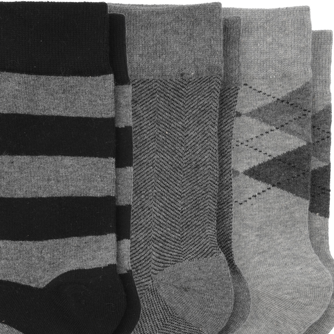 3 Paar Herren Socken im Muster-Mix