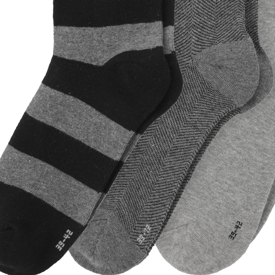 3 Paar Herren Socken im Muster-Mix