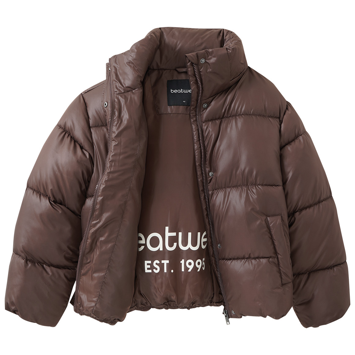 Mädchen Steppjacke glänzend