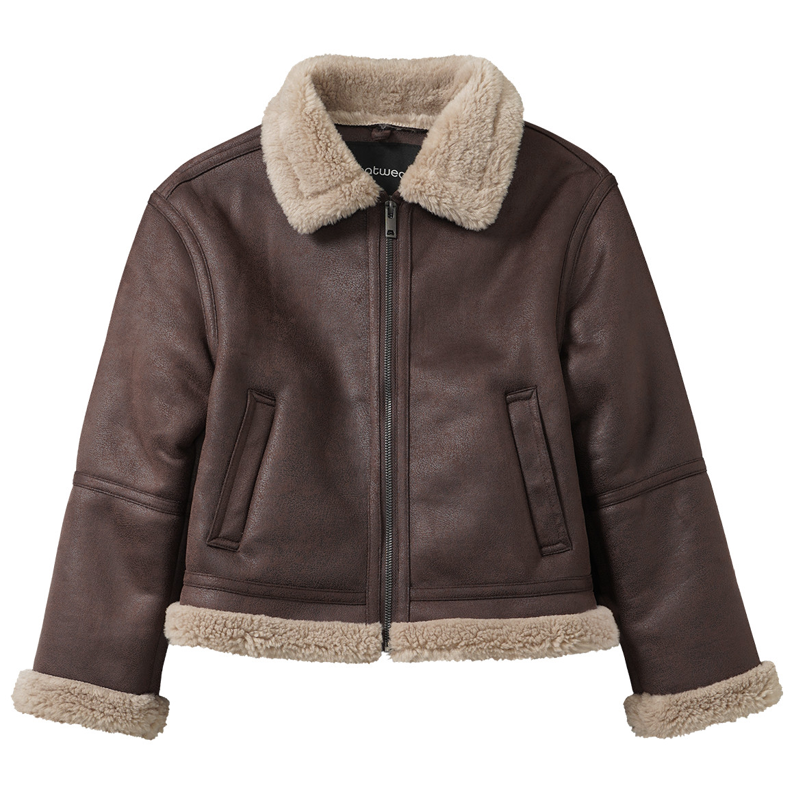 Mädchen Jacke in Wildleder-Optik