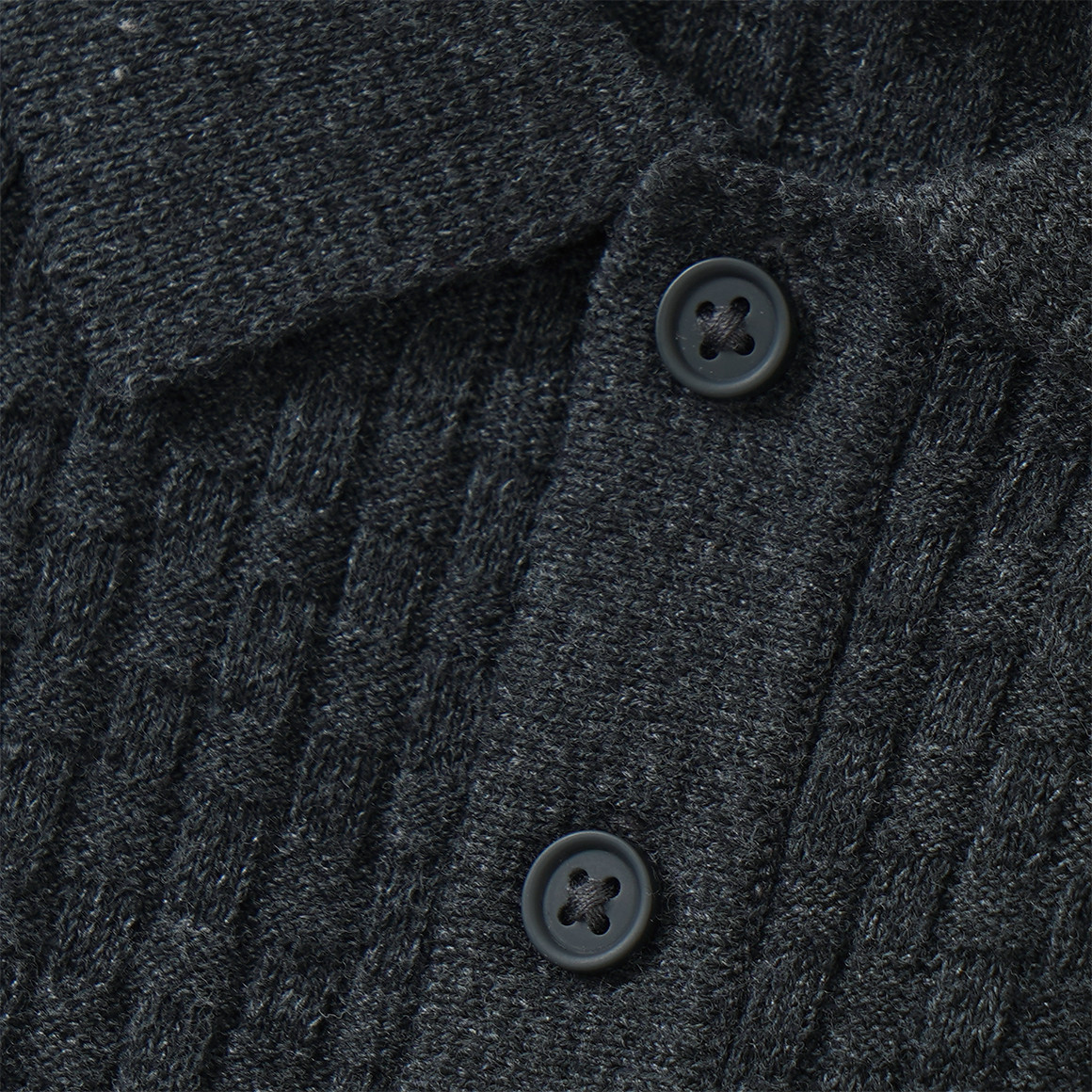 Baby Strickpullover mit Polo-Kragen