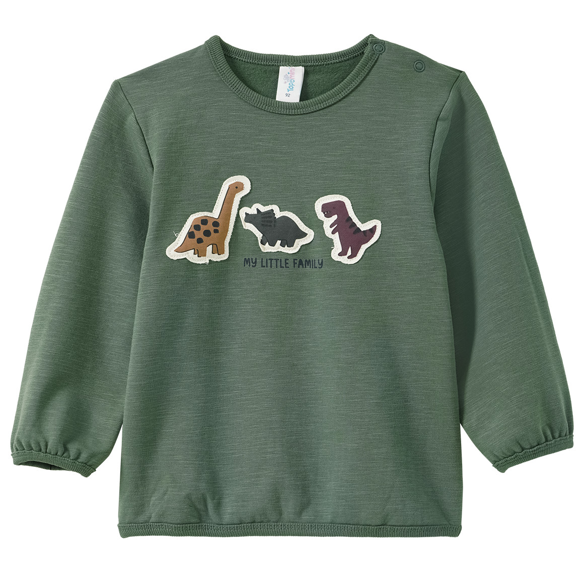 Baby Sweatshirt mit Dino-Applikation