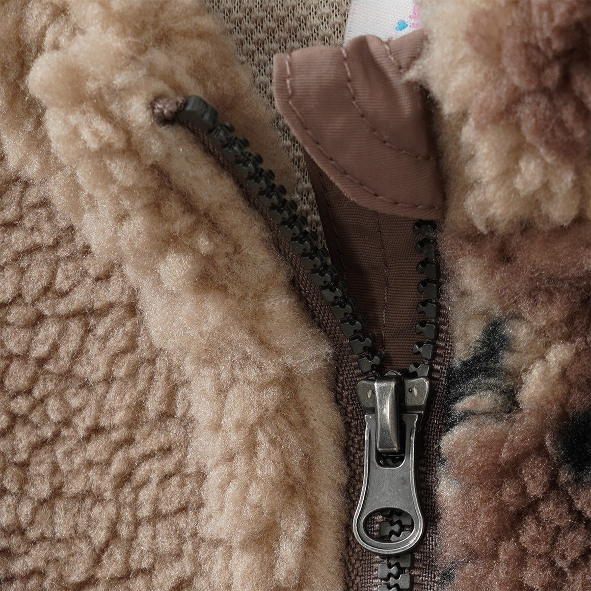 Baby Teddyjacke mit Bären-Allover