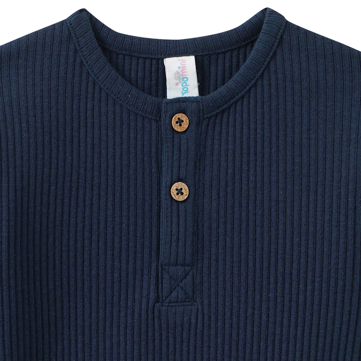 Baby Langarmshirt mit Rippstruktur