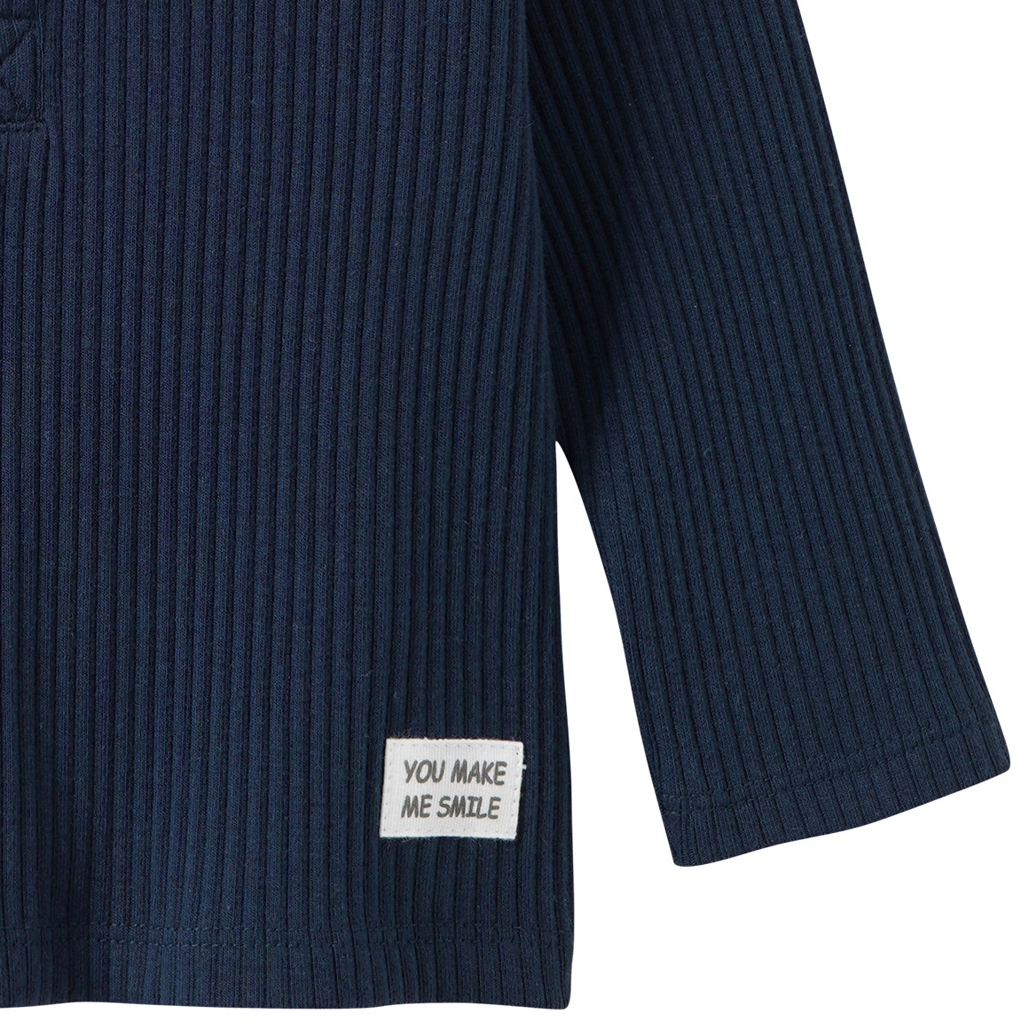 Baby Langarmshirt mit Rippstruktur