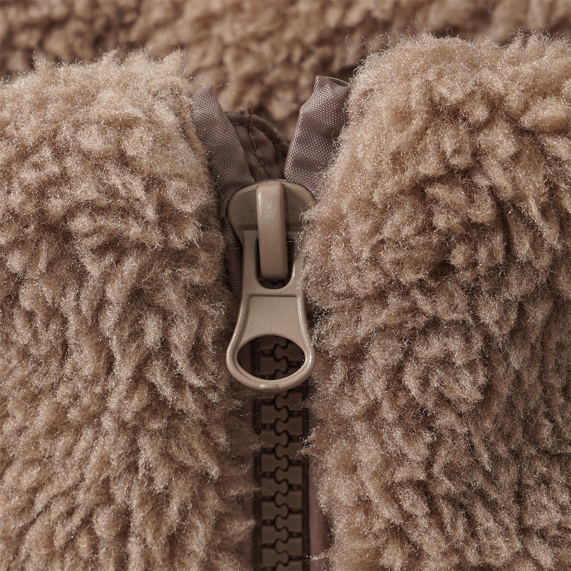 Mädchen Teddyjacke mit Stehkragen