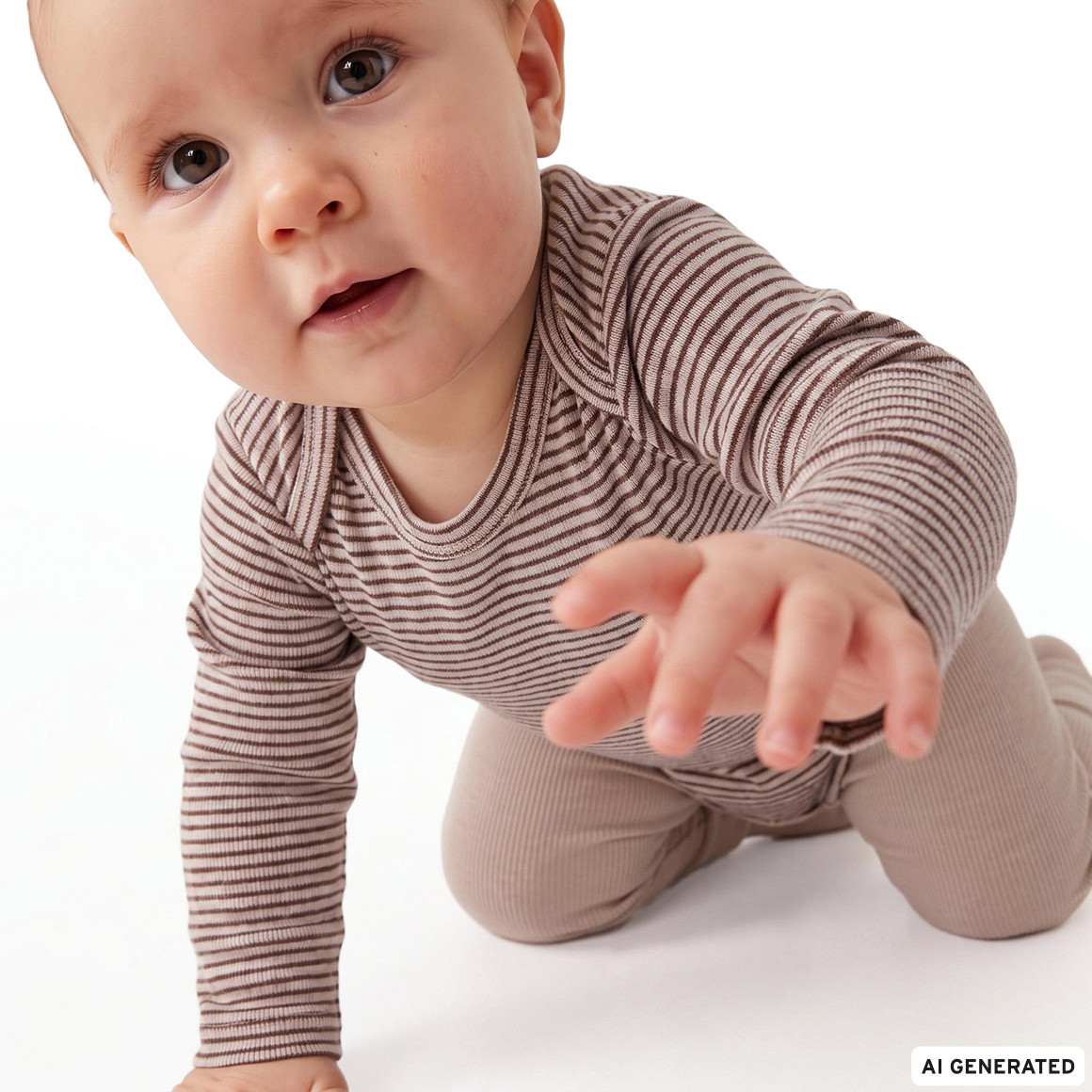 Baby Wolle-Seide-Body mit Schlupfkragen