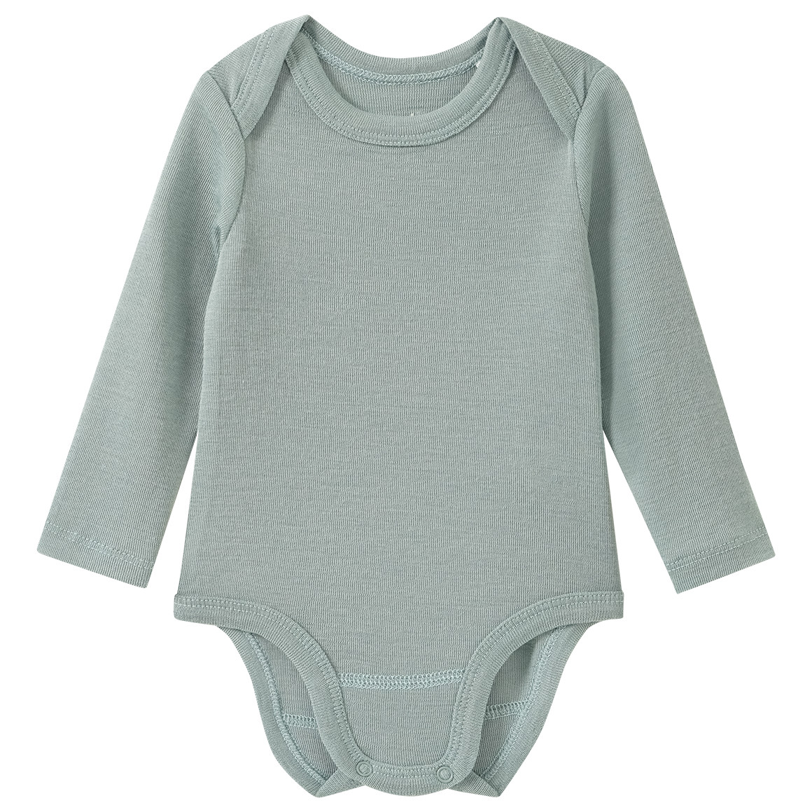 Baby Wolle-Seide-Body mit Schlupfkragen