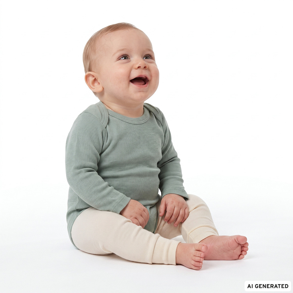 Baby Wolle-Seide-Body mit Schlupfkragen
