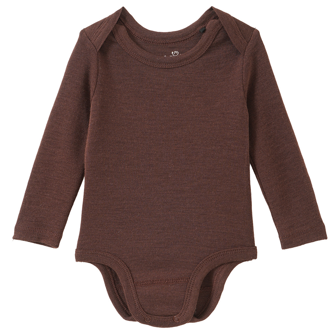 Baby Wolle-Seide-Body mit Schlupfkragen
