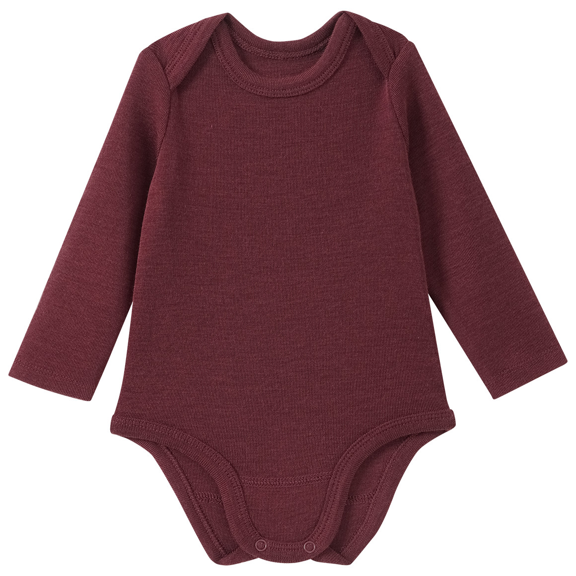 Baby Wolle-Seide-Body mit Schlupfkragen